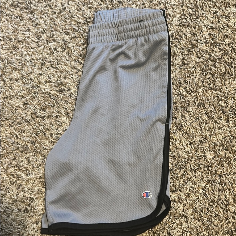 Champion Gray Athletic Shorts with Elastic Waistband
